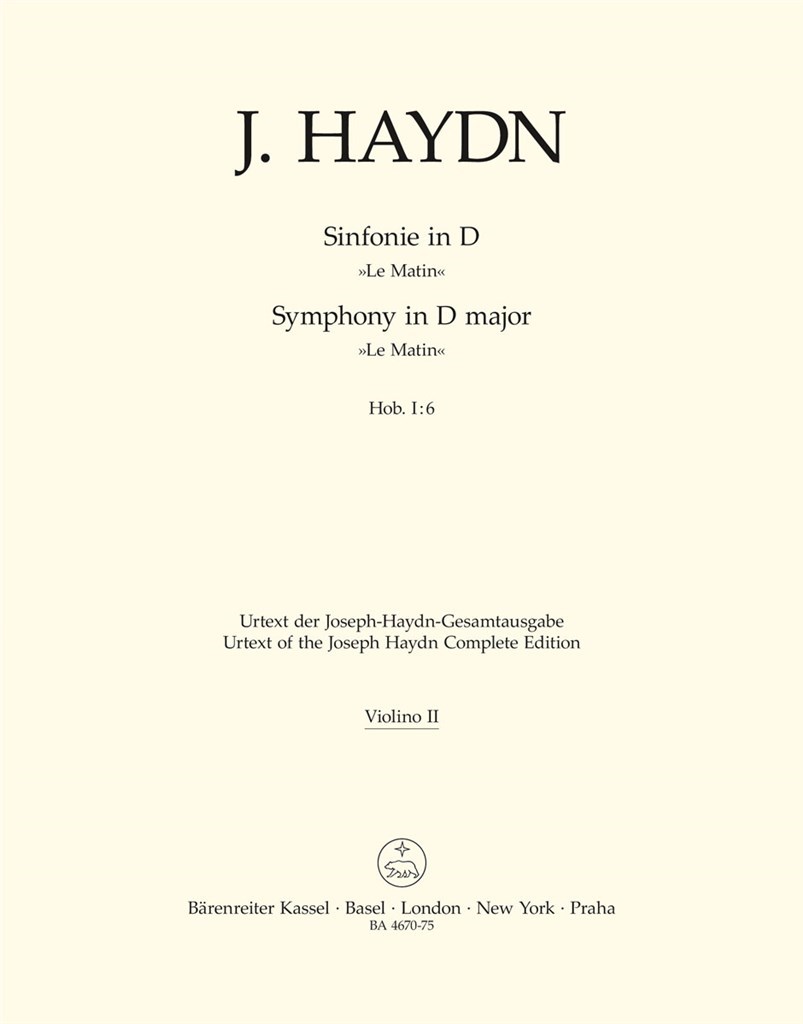 Symphony in D major No. 6